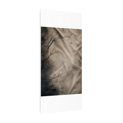 Silk Drape Canvas Art | Spring Japandi Japanese Pattern Art
