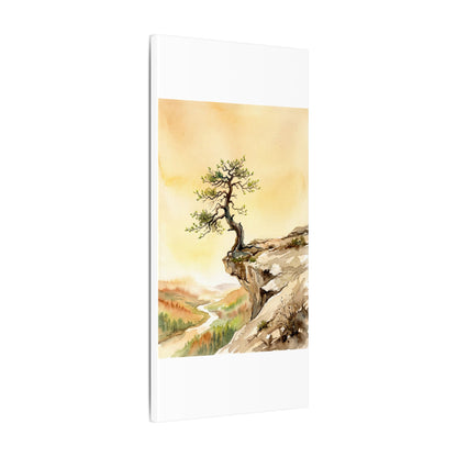 Golden Hour Pine Tree Canvas Art - Japandi Fukinsei