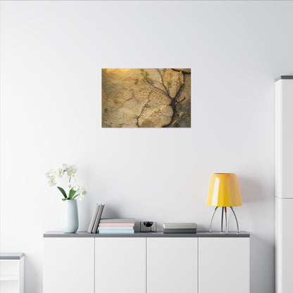 Cracked Earth Spring Canvas Art | Japandi Warm Design