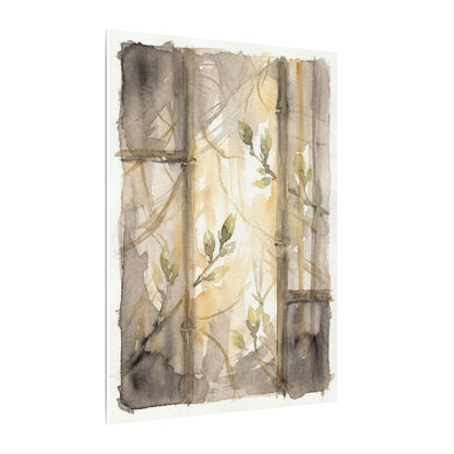 Shoji Screen Spring Canvas Art | Japandi Cozy Design