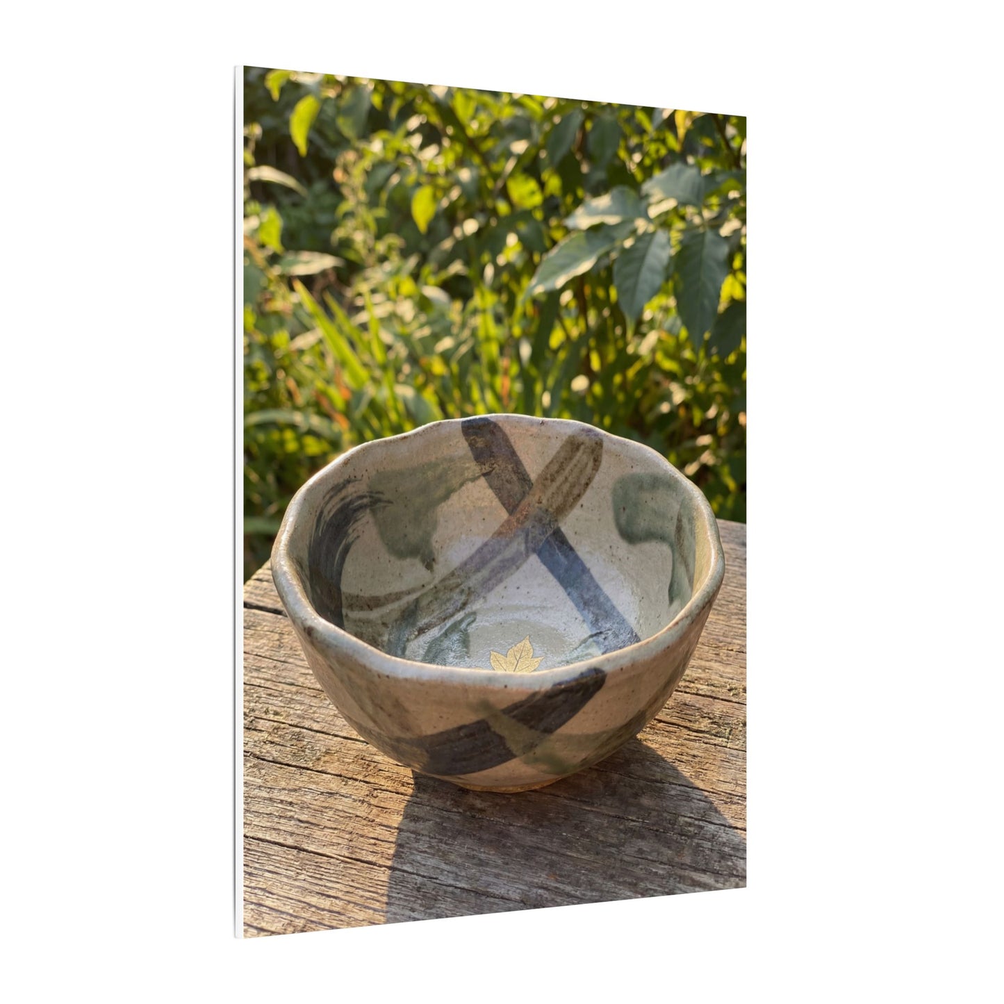Earthy Ceramic Bowl Canvas Art - Japanese Pattern Japandi