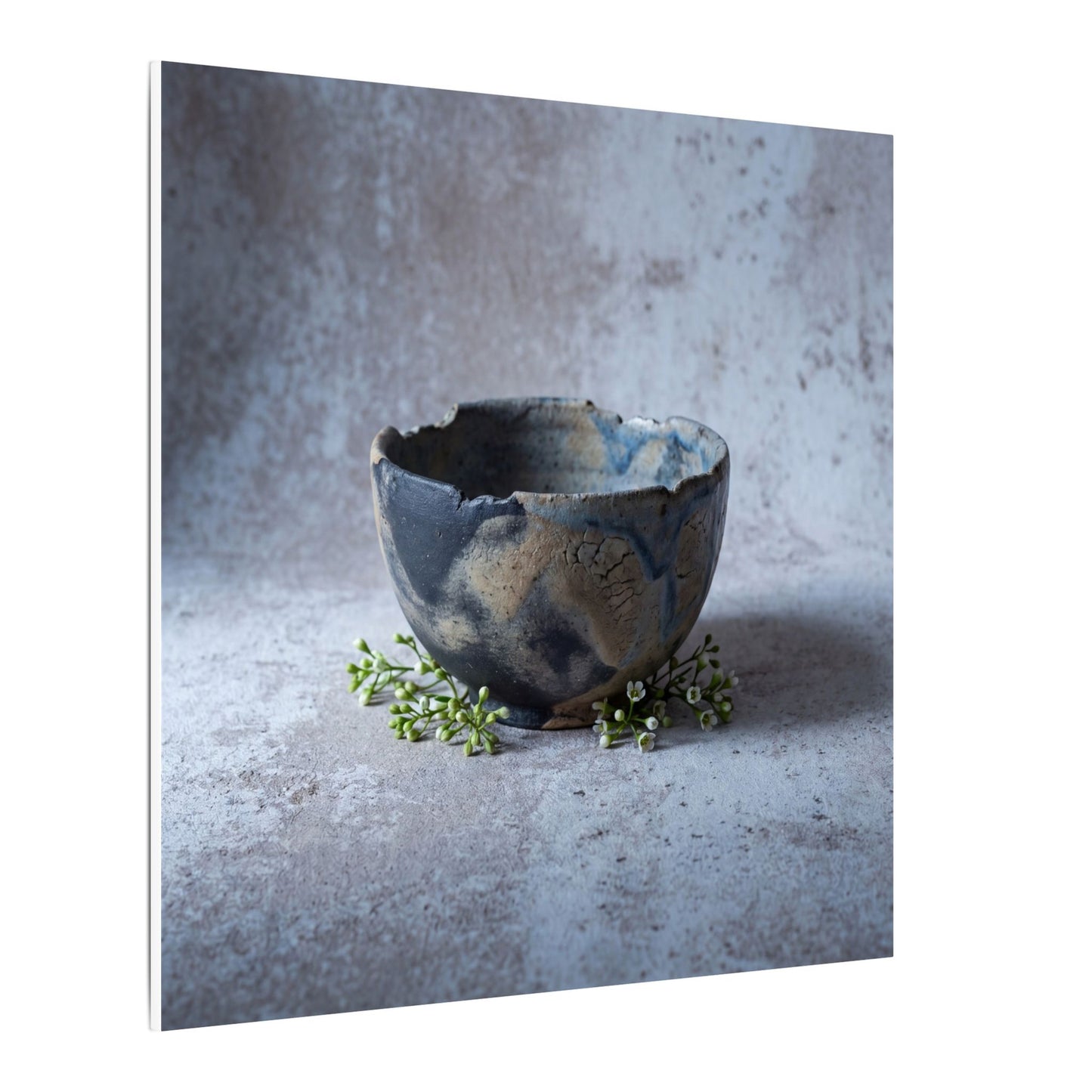 Ceramic Bowl Spring Canvas Art | Japandi Warm Design