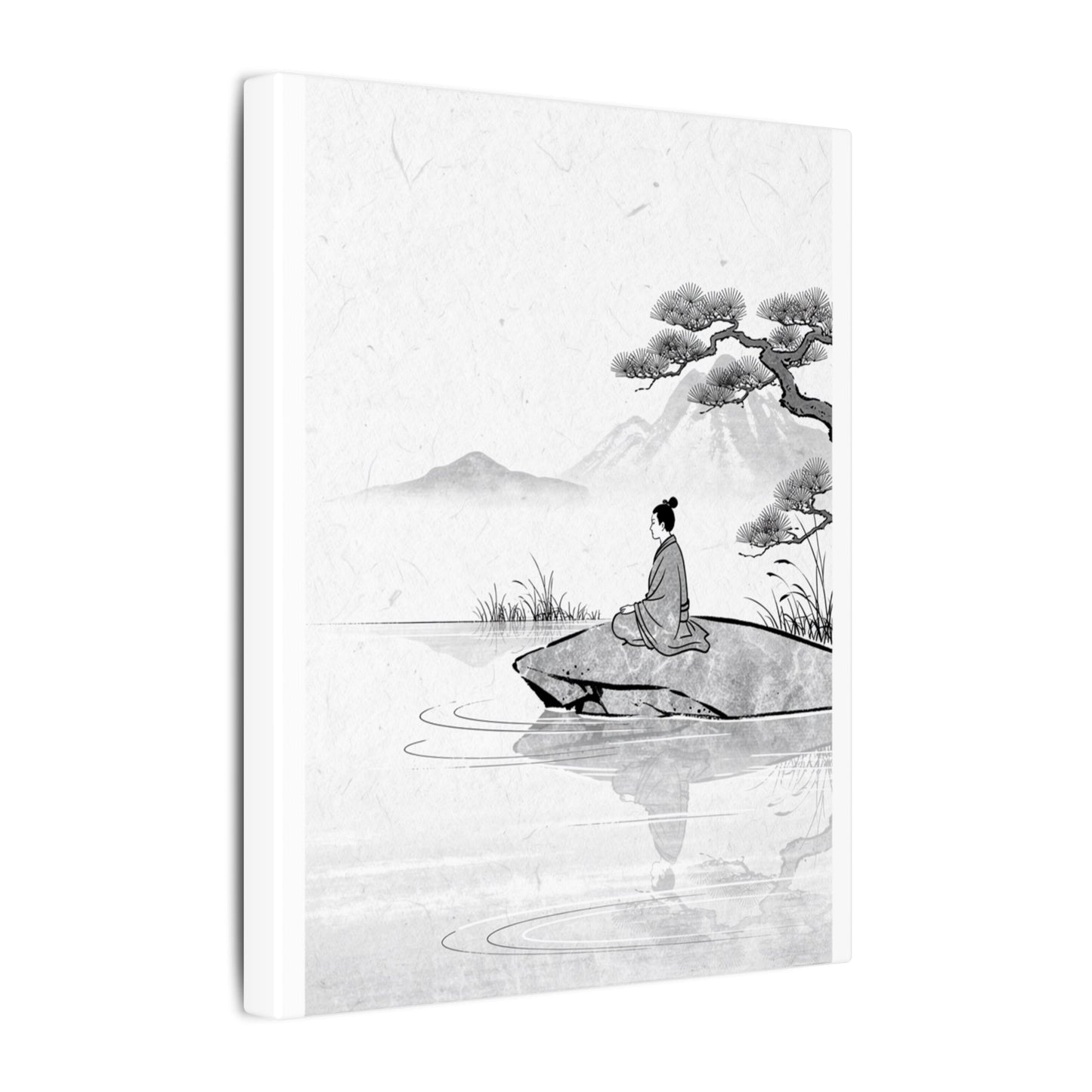 Meditation Harmonious Zen Ukiyo-e Canvas Art