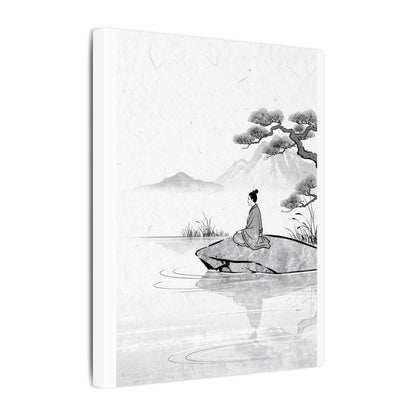 Meditation Harmonious Zen Ukiyo-e Canvas Art