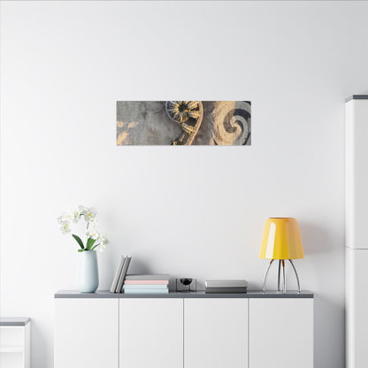 Fern Unfurling Canvas Art | Winter Japandi Japanese Pattern Art