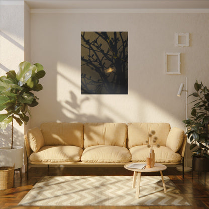 Bold Shadow Play Canvas Art - Moody Minimal Dark Japandi
