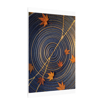 Water Ripple Gold Repair Canvas Art | Healing Kintsugi Art