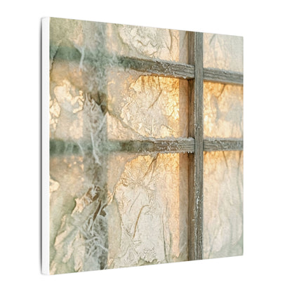 Winter Shoji Screen Watercolor Canvas Art | Elegant Decor