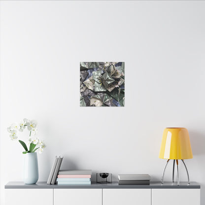 Shibui Paper Fold Canvas Art - Japandi Japanese Pattern