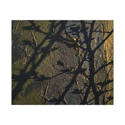 Kanso Shadow Play Canvas Art - Dark Japandi Dark Texture