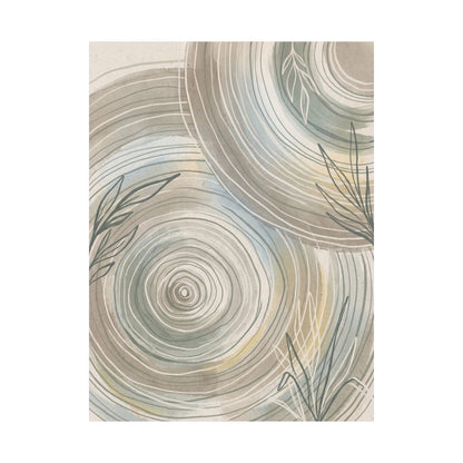 Moonlight Water Ripple Wall Art Print - Japandi Kanso