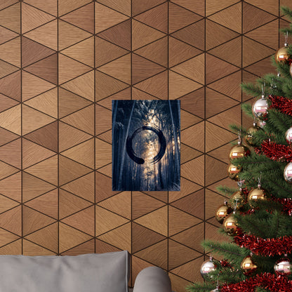Golden Hour Bamboo Grove Wall Art Print - Zen Shibui