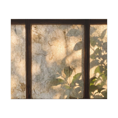 Golden Hour Shoji Screen Canvas Art - Japandi Mono No Aware