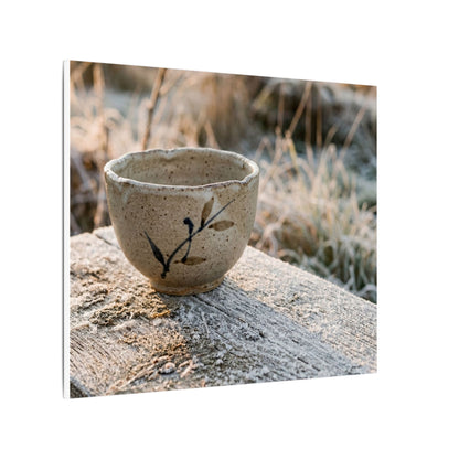 Golden Hour Ceramic Bowl Canvas Art - Japandi Ma