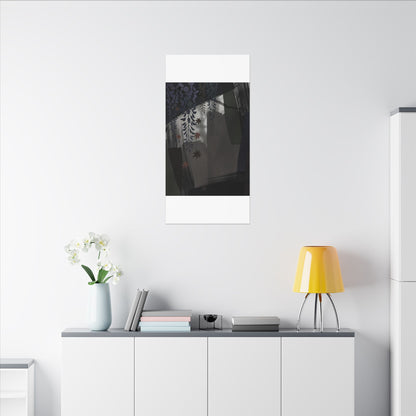 Wisteria Autumn Canvas Art | Dark Japandi Moody Design
