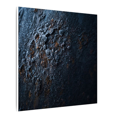 Rust Patina Canvas Art | Winter Dark Japandi Shadow Zen Art