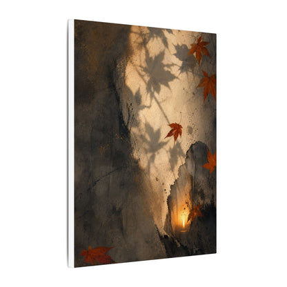 Shadow Play Texture Canvas Art | Neutral Japandi Art