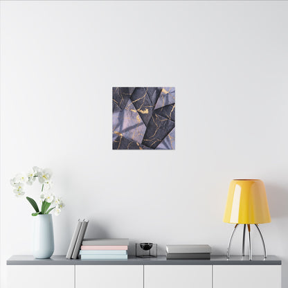 Seijaku Paper Fold Canvas Art - Kintsugi Gold Vein