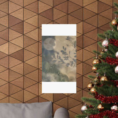 Winter Shadow Play Texture Wall Art Print | Cozy Decor