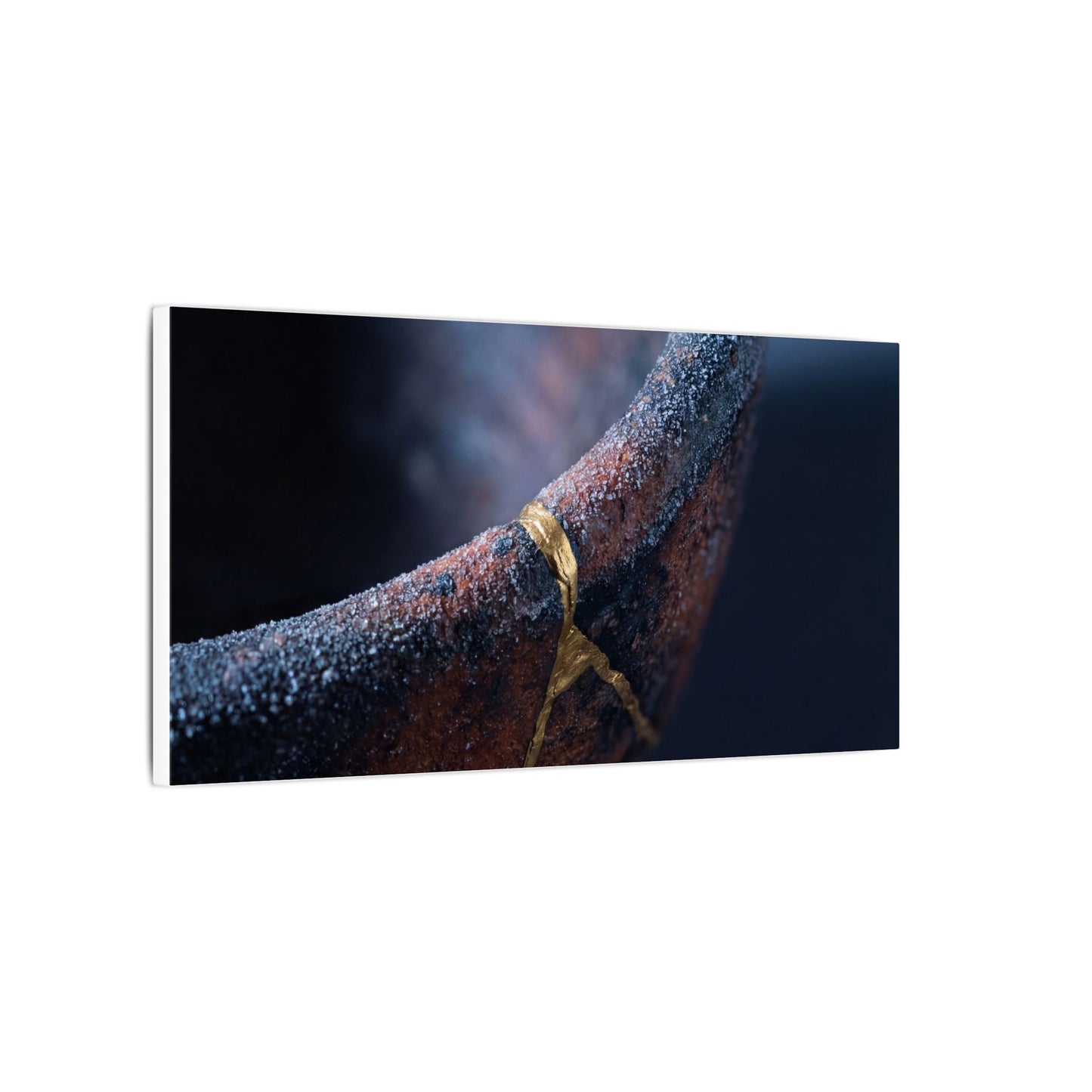 Artful Ceramic Bowl Canvas Art - Broken Beauty Kintsugi