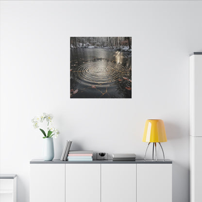 Water Ripple Broken Beauty Canvas Art | Artful Kintsugi Art