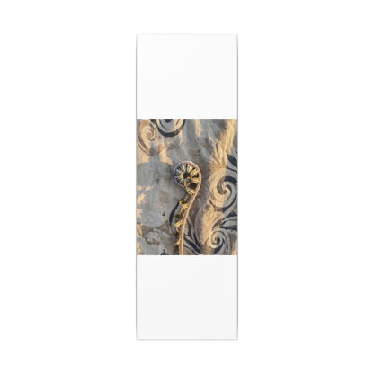 Fern Unfurling Canvas Art | Winter Japandi Japanese Pattern Art