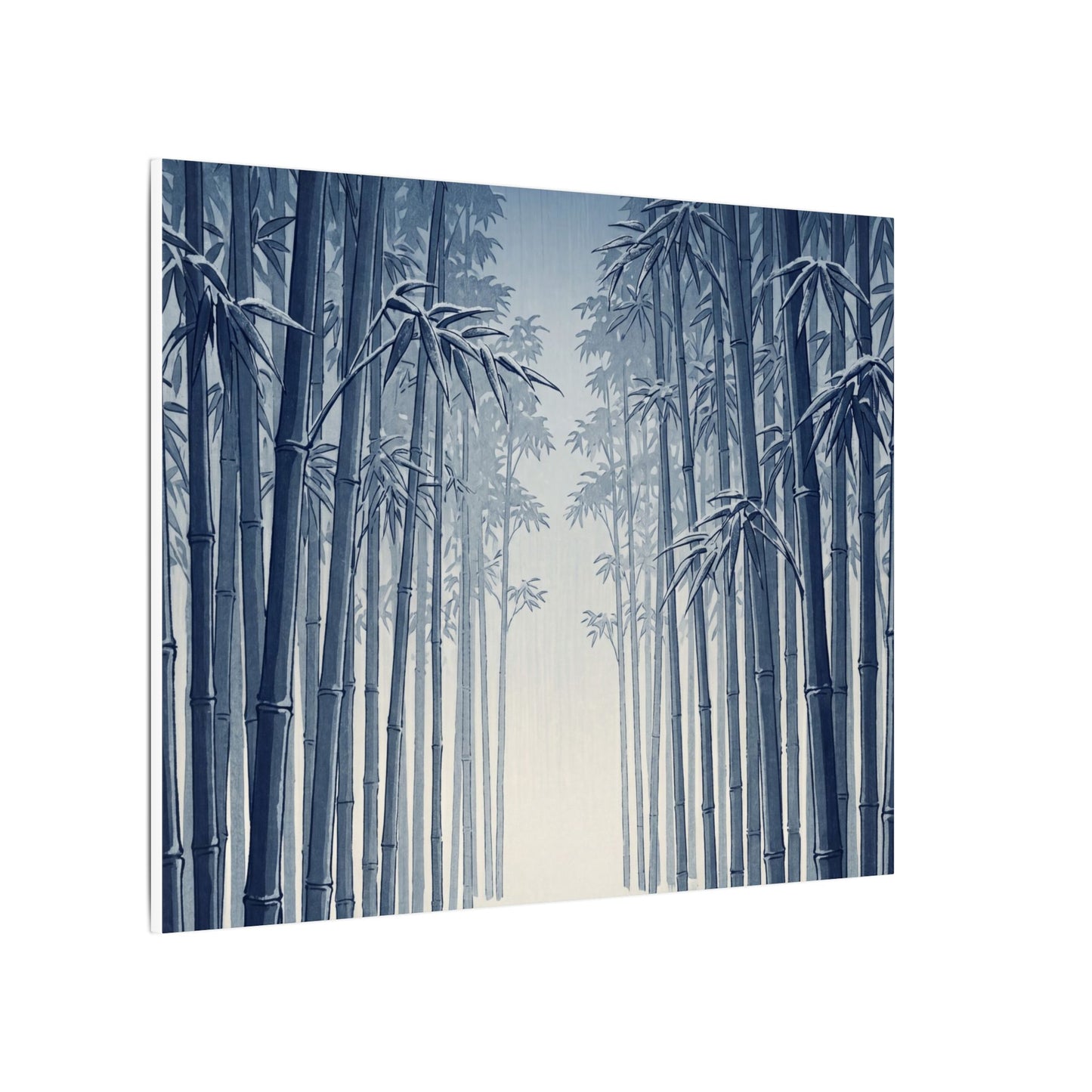 Bamboo Grove Canvas Art | Winter Zen Ukiyo E Inspired Art