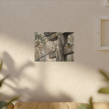 Torii Gate Spring Canvas Art | Japandi Neutral Design