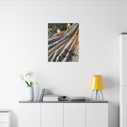 Fukinsei Silk Drape Canvas Art - Japandi Japanese Pattern