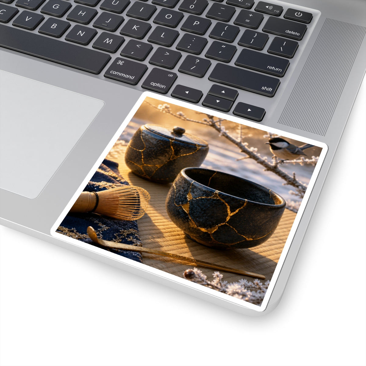 Tea Ceremony Gold Repair Sticker | Healing Kintsugi Art