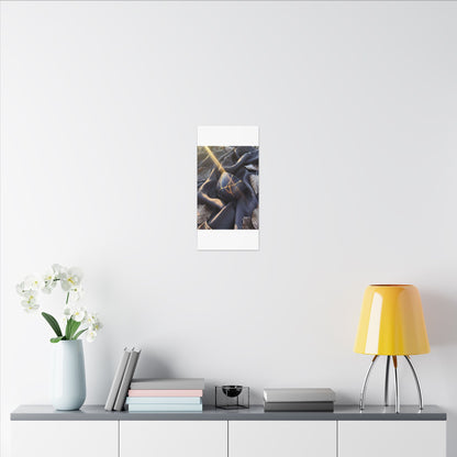 Winter Silk Drape Gold Repair Canvas Art | Artful Decor