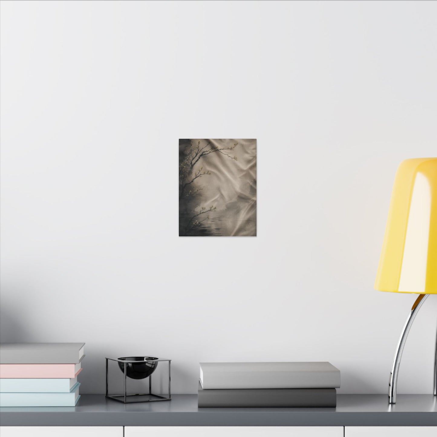 Silk Drape Canvas Art | Spring Japandi Japanese Pattern Art