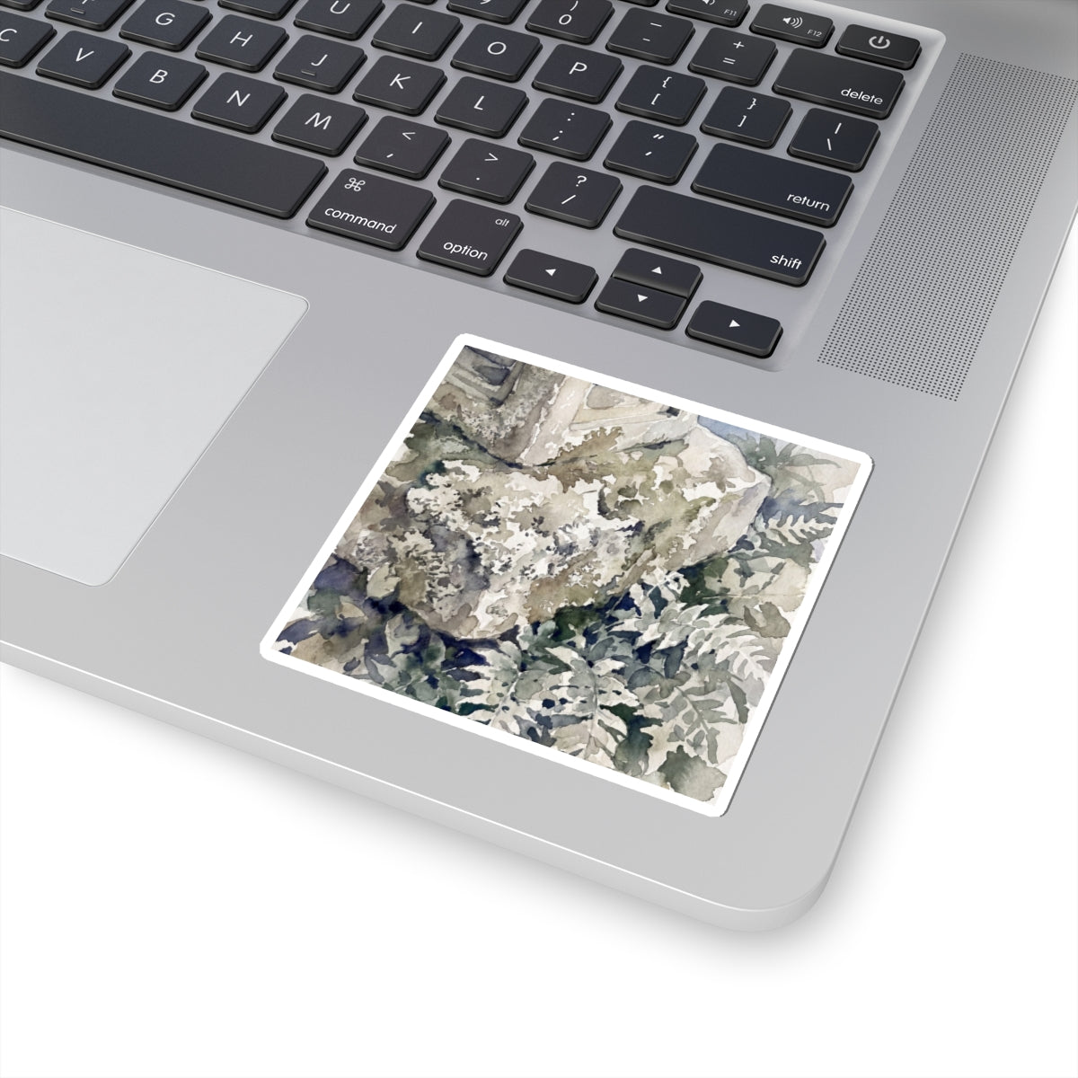 Stone Lantern Watercolor Sticker | Neutral Japandi Art Art Print