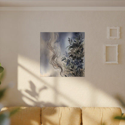 Incense Smoke Summer Canvas Art | Japandi Cozy Design
