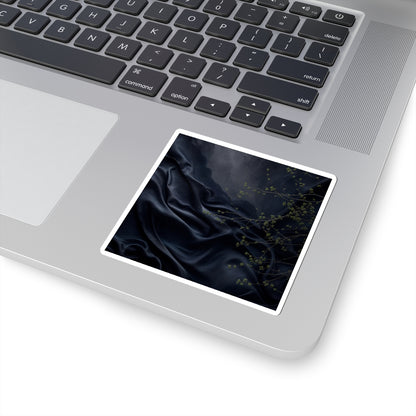 Silk Drape Sticker | Spring Dark Japandi Moody Minimal Art