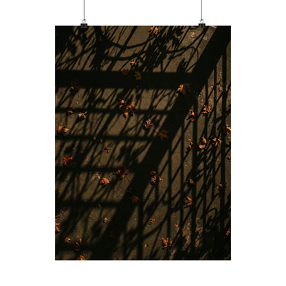 Kanso Shadow Play Wall Art Print - Dark Japandi Moody Minimal Art Print