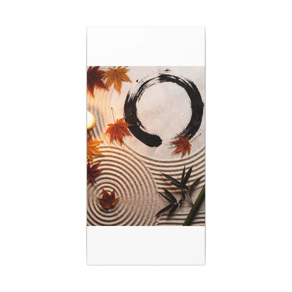 Tranquil Rock Garden Canvas Art - Enso Zen