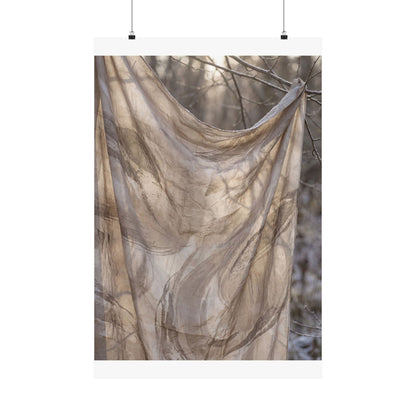 Dappled Silk Drape Wall Art Print - Japandi Ma Art Print