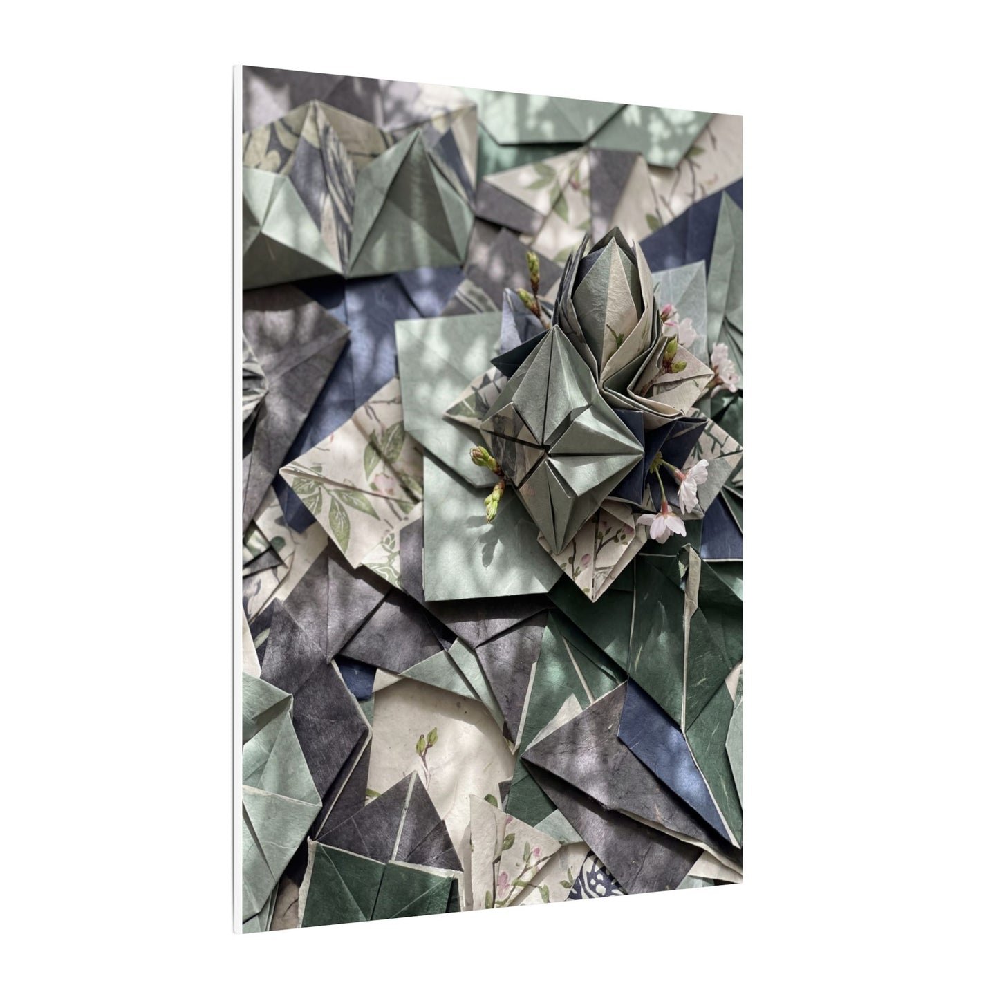 Shibui Paper Fold Canvas Art - Japandi Japanese Pattern