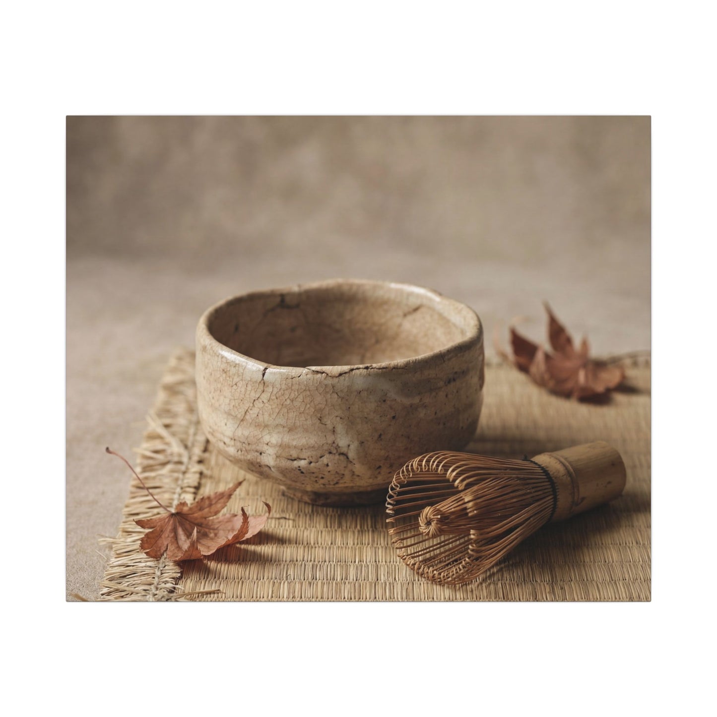 Ma Tea Ceremony Canvas Art - Japandi Texture