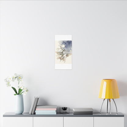 Moonlight Pine Tree Canvas Art - Japandi Ma