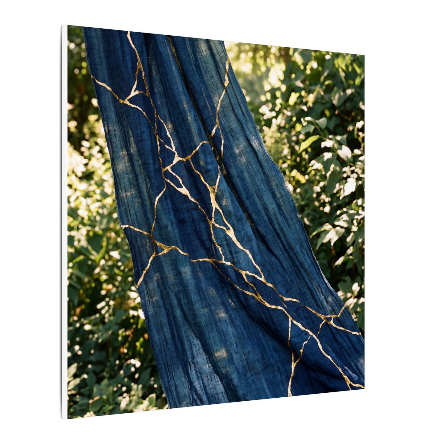Resilient Silk Drape Canvas Art - Gold Repair Kintsugi
