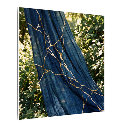 Resilient Silk Drape Canvas Art - Gold Repair Kintsugi