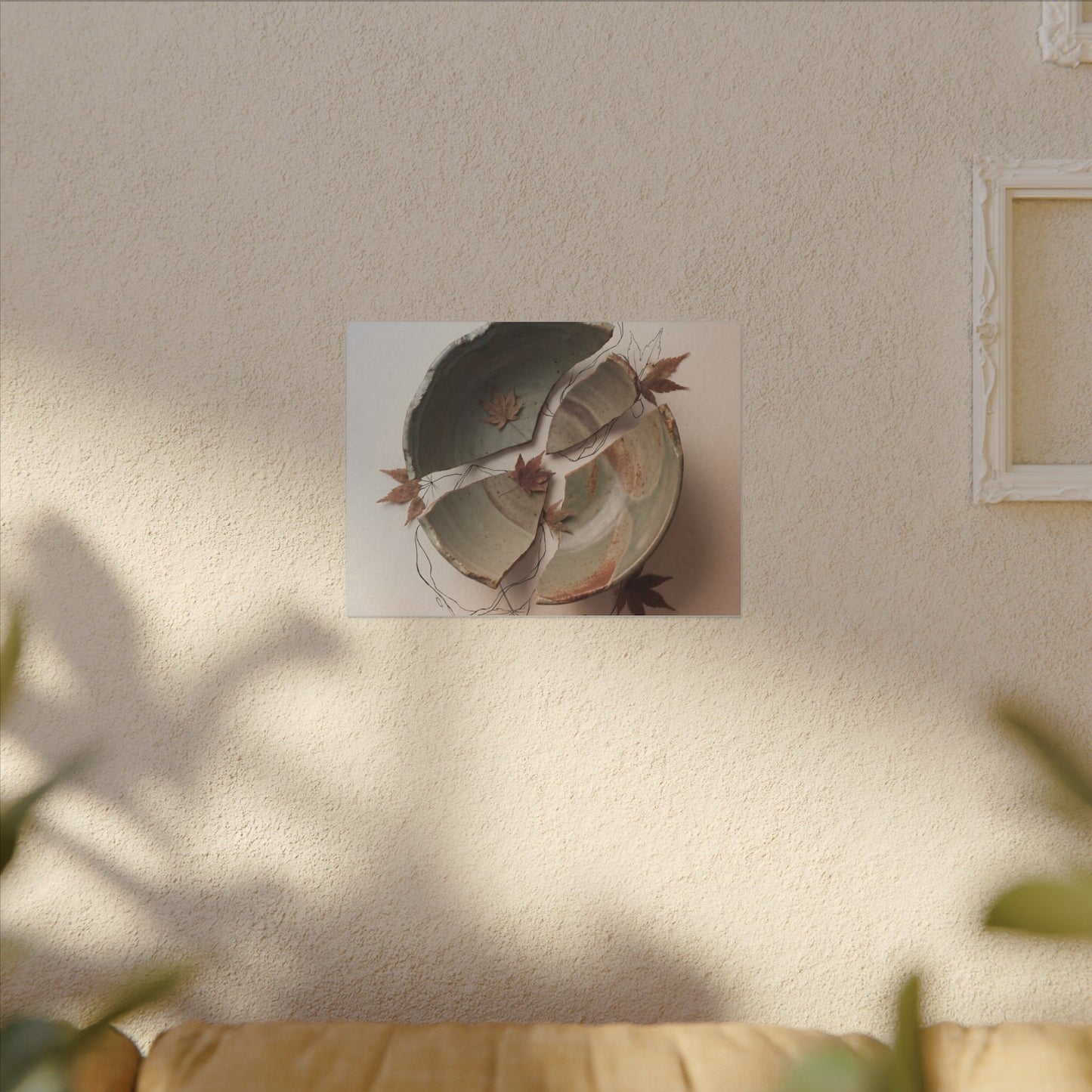 Dawn Ceramic Bowl Canvas Art - Japandi Fukinsei