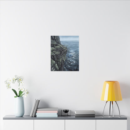 Pine Tree Spring Canvas Art | Japandi Neutral Design