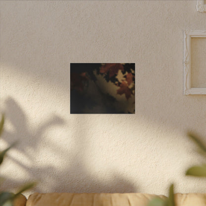 Shadow Play Canvas Art | Autumn Dark Japandi Moody Minimal Art