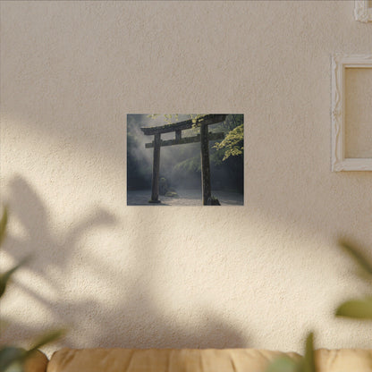 Torii Gate Canvas Art | Spring Zen Karesansui Art