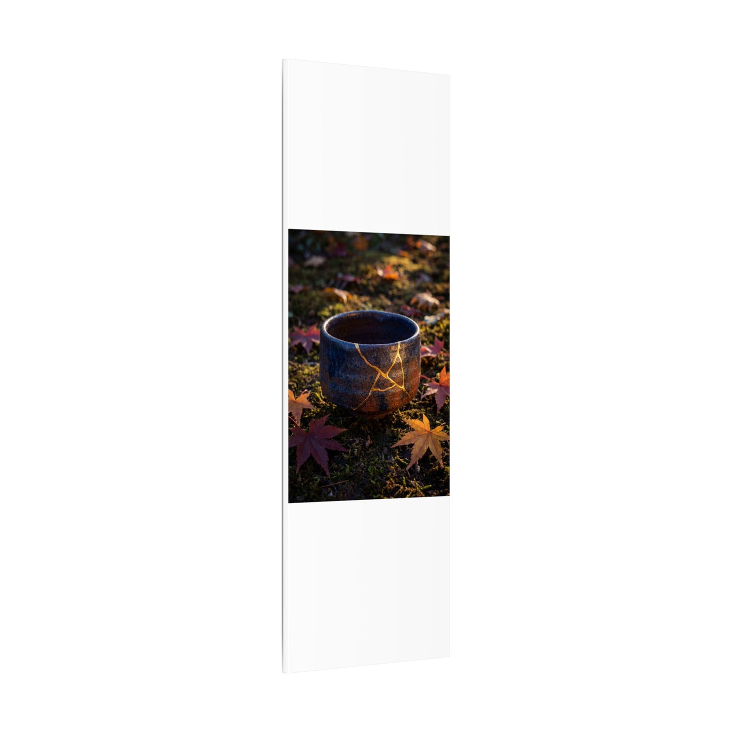 Kanso Moonlit Garden Canvas Art - Kintsugi Gold Repair