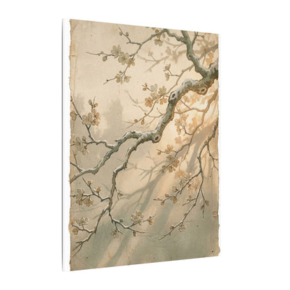 Cherry Blossom Canvas Art | Winter Japandi Japanese Pattern Art