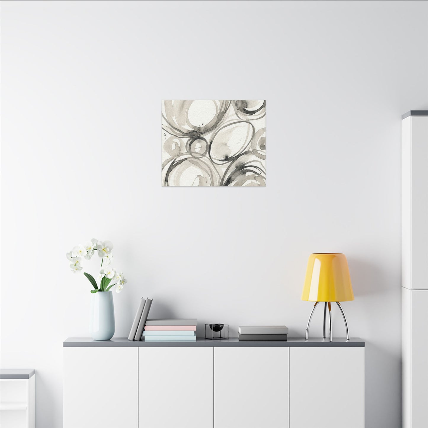 Handcrafted Feel Japandi Watercolor Canvas Art